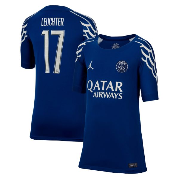 psg jordan fourth stadium shirt 2024-25 – kids with leuchter 17 printing Kits Collection | Shop PSG Gear