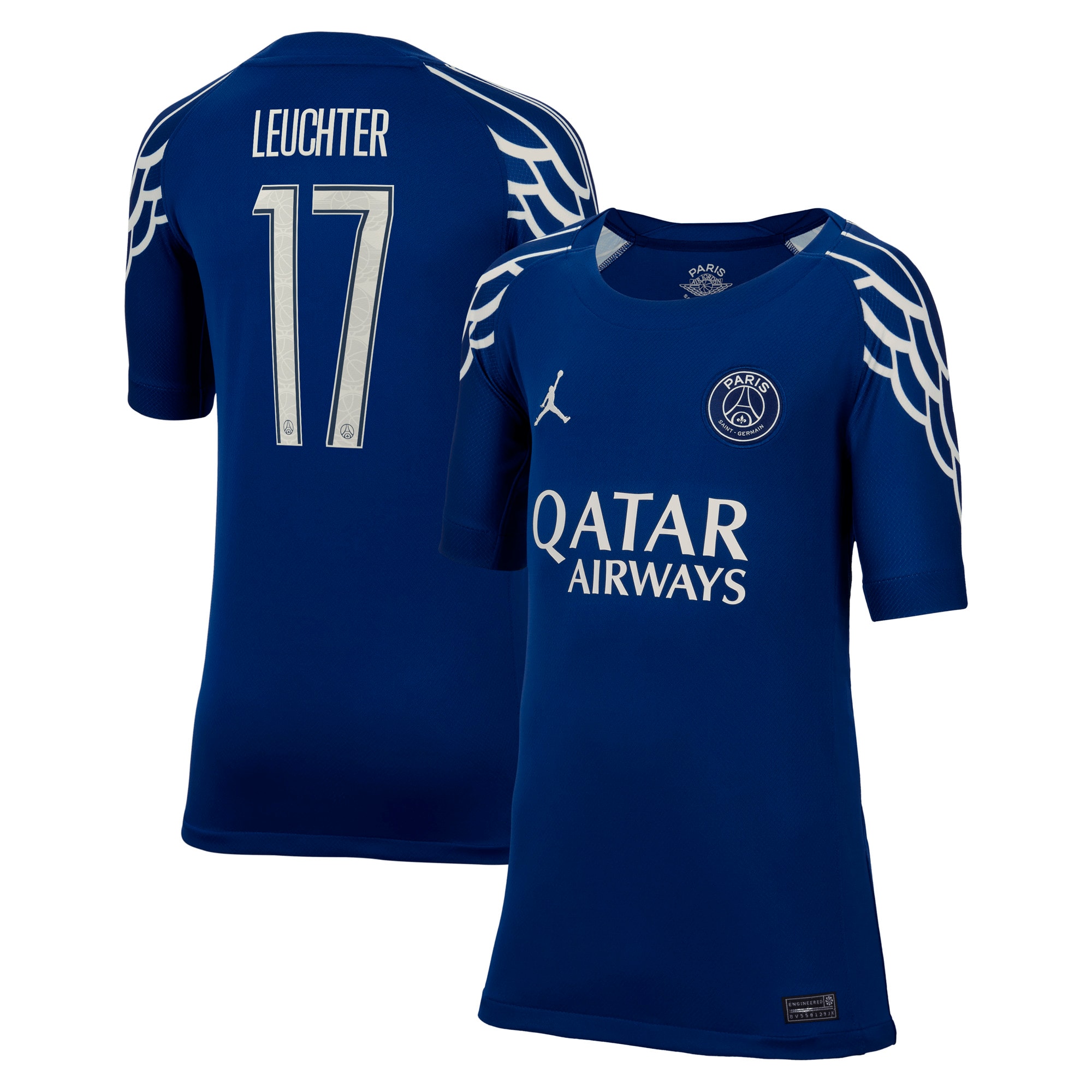 psg jordan fourth stadium shirt 2024-25 – kids with leuchter 17 printing Kits Collection | Shop PSG Gear