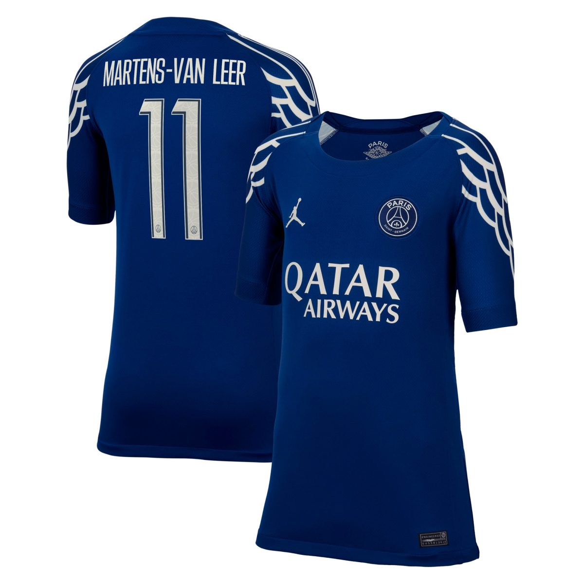 psg jordan fourth stadium shirt 2024-25 – kids with martens-van leer 11 printing Kits Collection | Shop PSG Gear