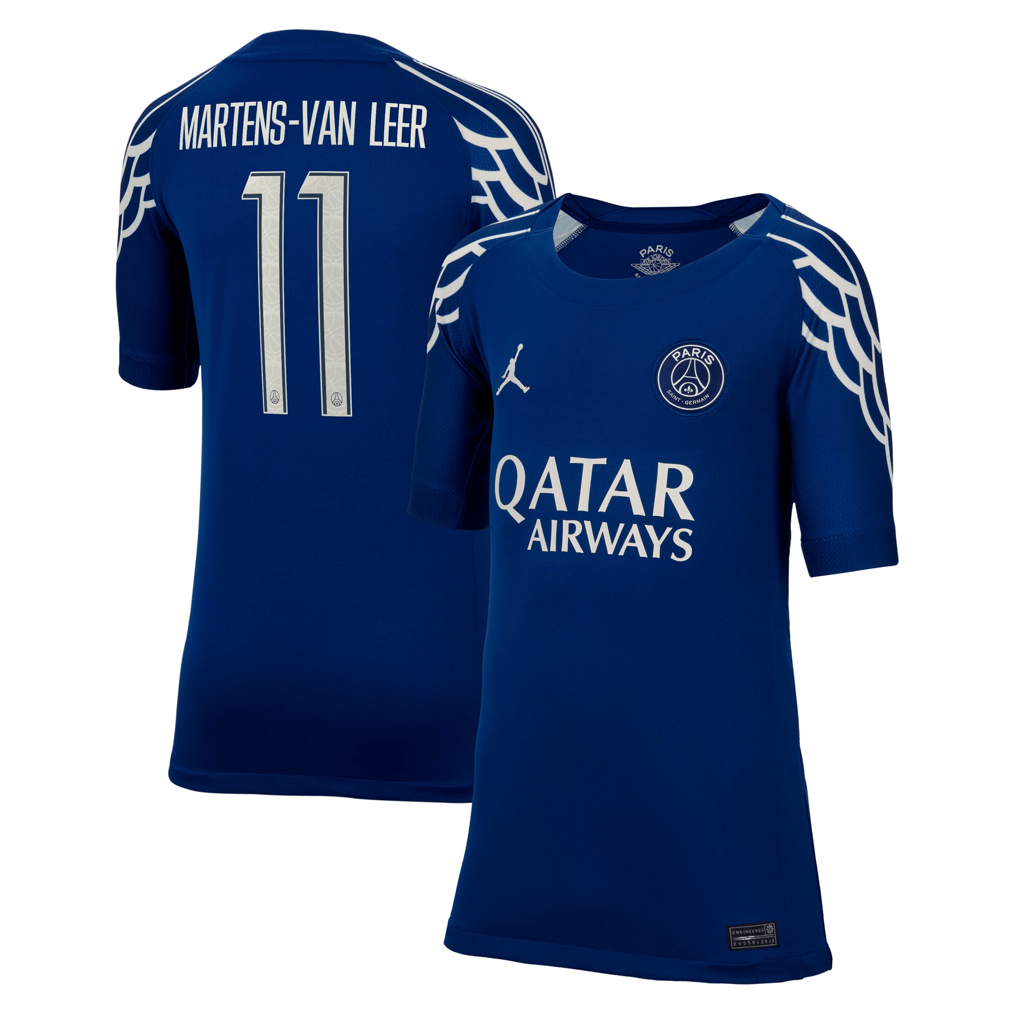 psg jordan fourth stadium shirt 2024-25 – kids with martens-van leer 11 printing Kits Collection | Shop PSG Gear