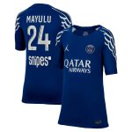 psg jordan fourth stadium shirt 2024-25 – kids with mayulu 24 printing Kits Collection | Shop PSG Gear