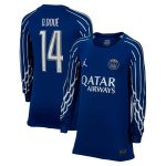 psg jordan fourth stadium shirt 2024-25 – long sleeve – kids with cup printing d.doue 14 Kits Collection | Shop PSG Gear