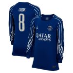 psg jordan fourth stadium shirt 2024-25 – long sleeve – kids with cup printing fabian 8 Kits Collection | Shop PSG Gear