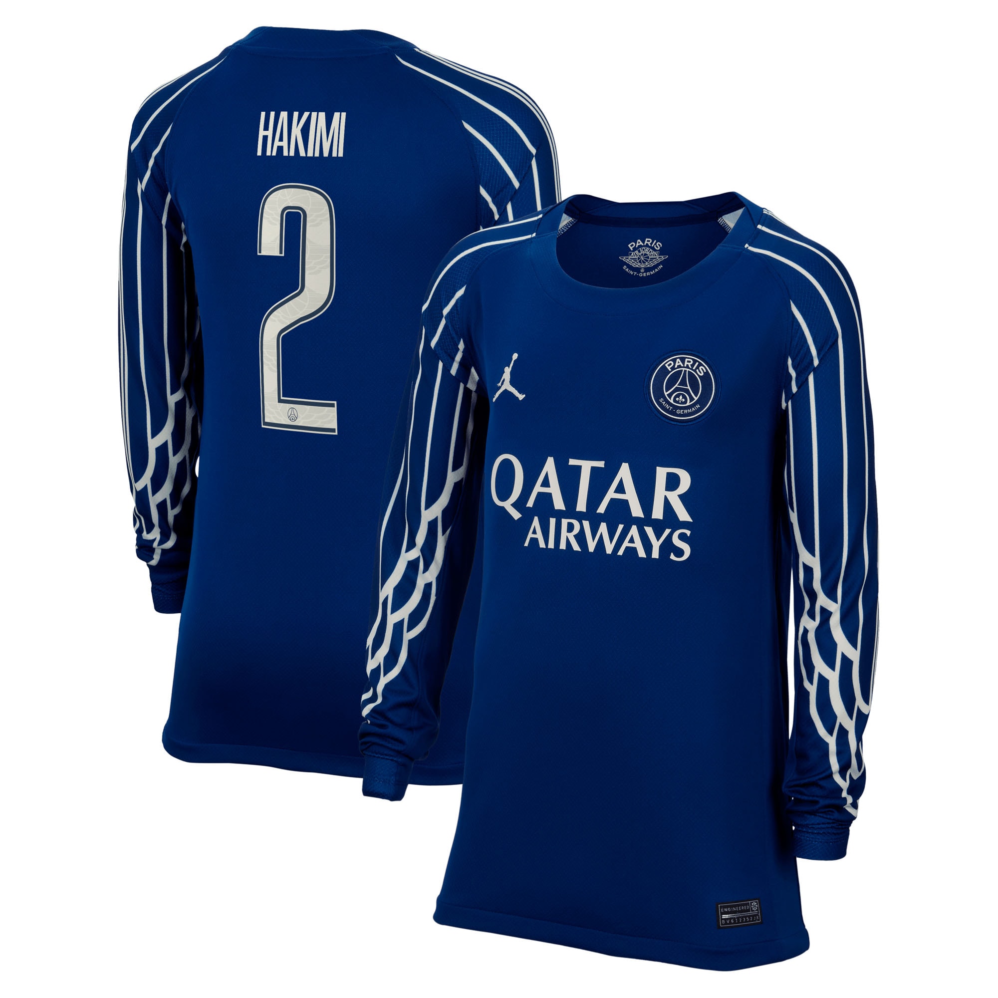 psg jordan fourth stadium shirt 2024-25 – long sleeve – kids with cup printing hakimi 2 Kits Collection | Shop PSG Gear