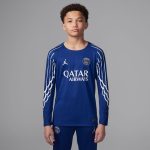 psg jordan fourth stadium shirt 2024-25 – long sleeve – kids with custom printing Kits Collection | Shop PSG Gear