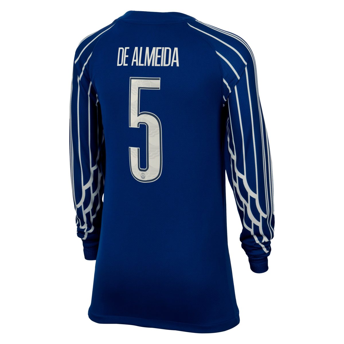 psg jordan fourth stadium shirt 2024-25 – long sleeve – kids with de almeida 5 printing Kits Collection | Shop PSG Gear