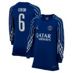 psg jordan fourth stadium shirt 2024-25 – long sleeve – kids with echegini 6 printing Kits Collection | Shop PSG Gear