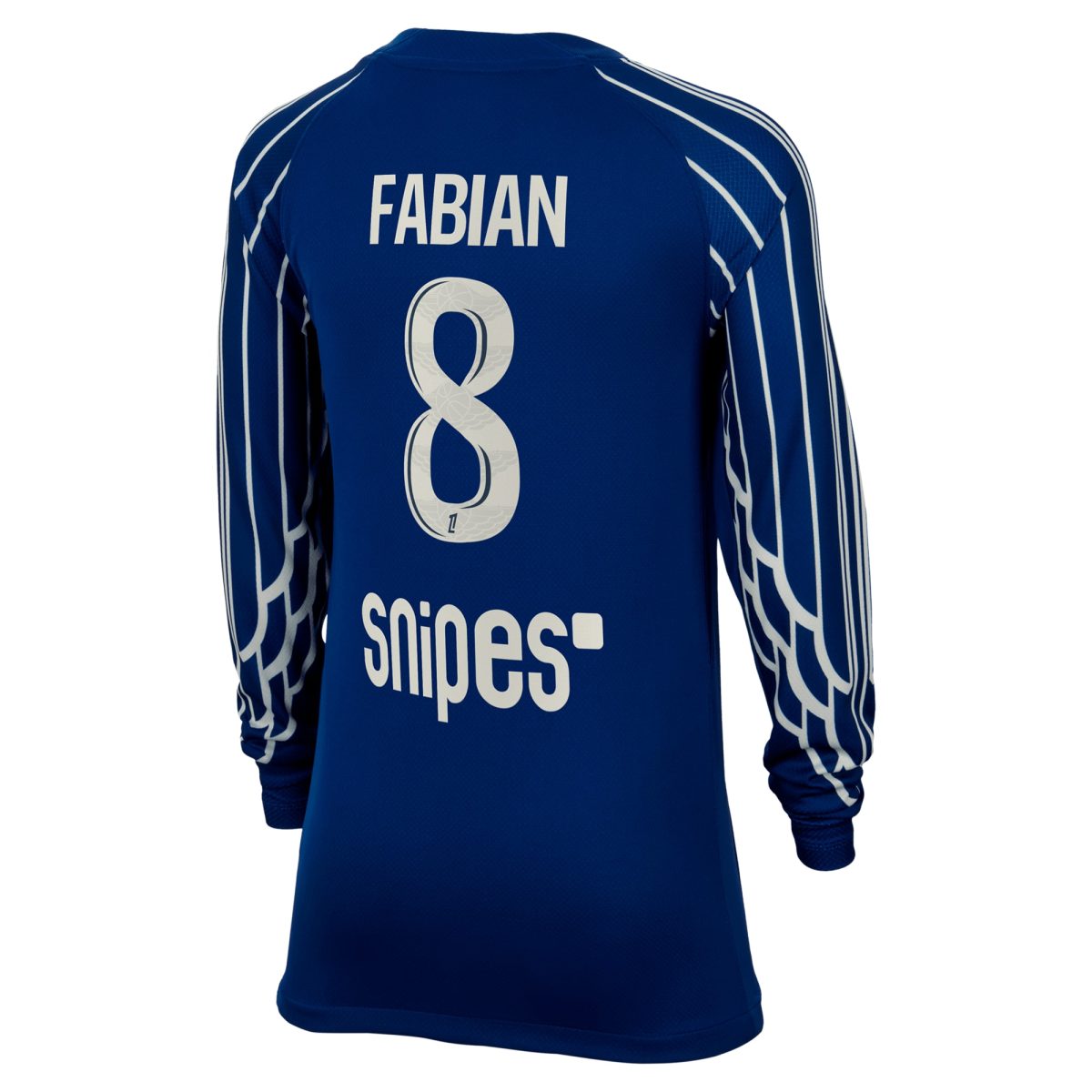 psg jordan fourth stadium shirt 2024-25 – long sleeve – kids with fabian 8 printing Kits Collection | Shop PSG Gear