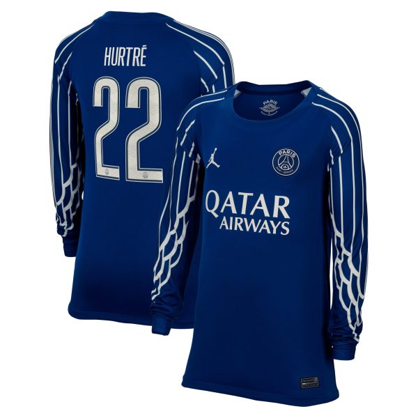 psg jordan fourth stadium shirt 2024-25 – long sleeve – kids with hurtre 22 printing Kits Collection | Shop PSG Gear