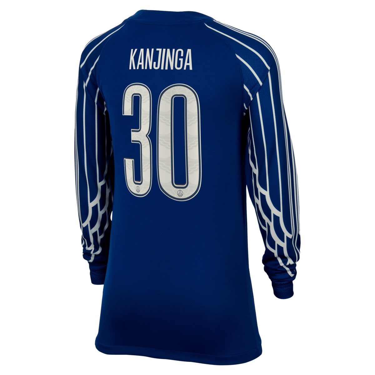 psg jordan fourth stadium shirt 2024-25 – long sleeve – kids with kanjinga 30 printing Kits Collection | Shop PSG Gear