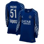 psg jordan fourth stadium shirt 2024-25 – long sleeve – kids with pacho 51 printing Kits Collection | Shop PSG Gear