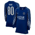 psg jordan fourth stadium shirt 2024-25 – long sleeve – kids with traore 80 printing Kits Collection | Shop PSG Gear