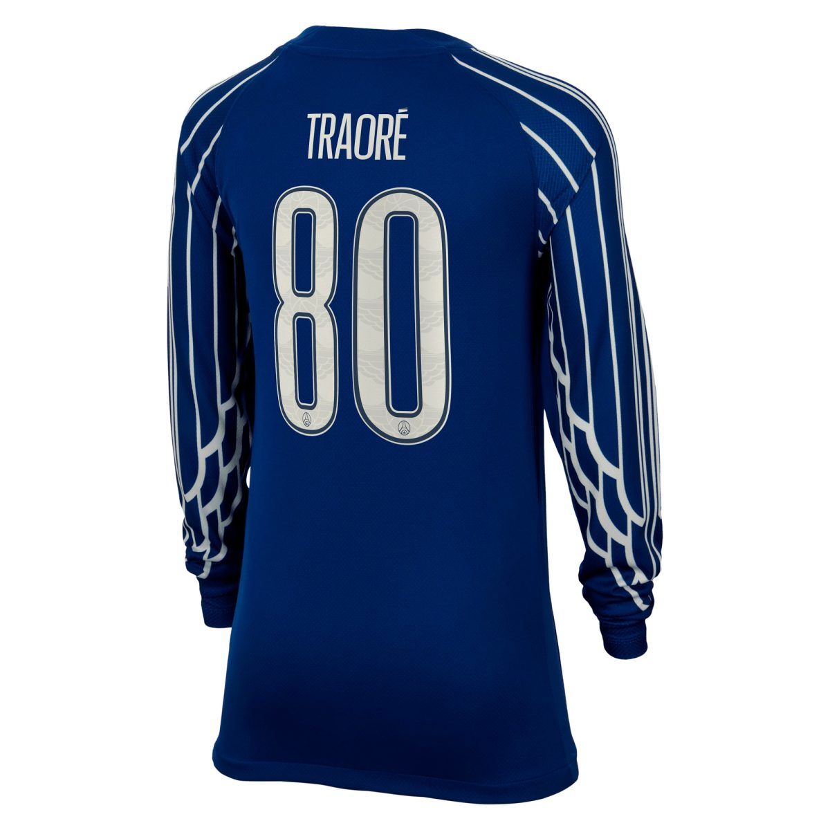 psg jordan fourth stadium shirt 2024-25 – long sleeve – kids with traore 80 printing Kits Collection | Shop PSG Gear