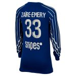 psg jordan fourth stadium shirt 2024-25 – long sleeve – kids with zaire-emery 33 printing Kits Collection | Shop PSG Gear