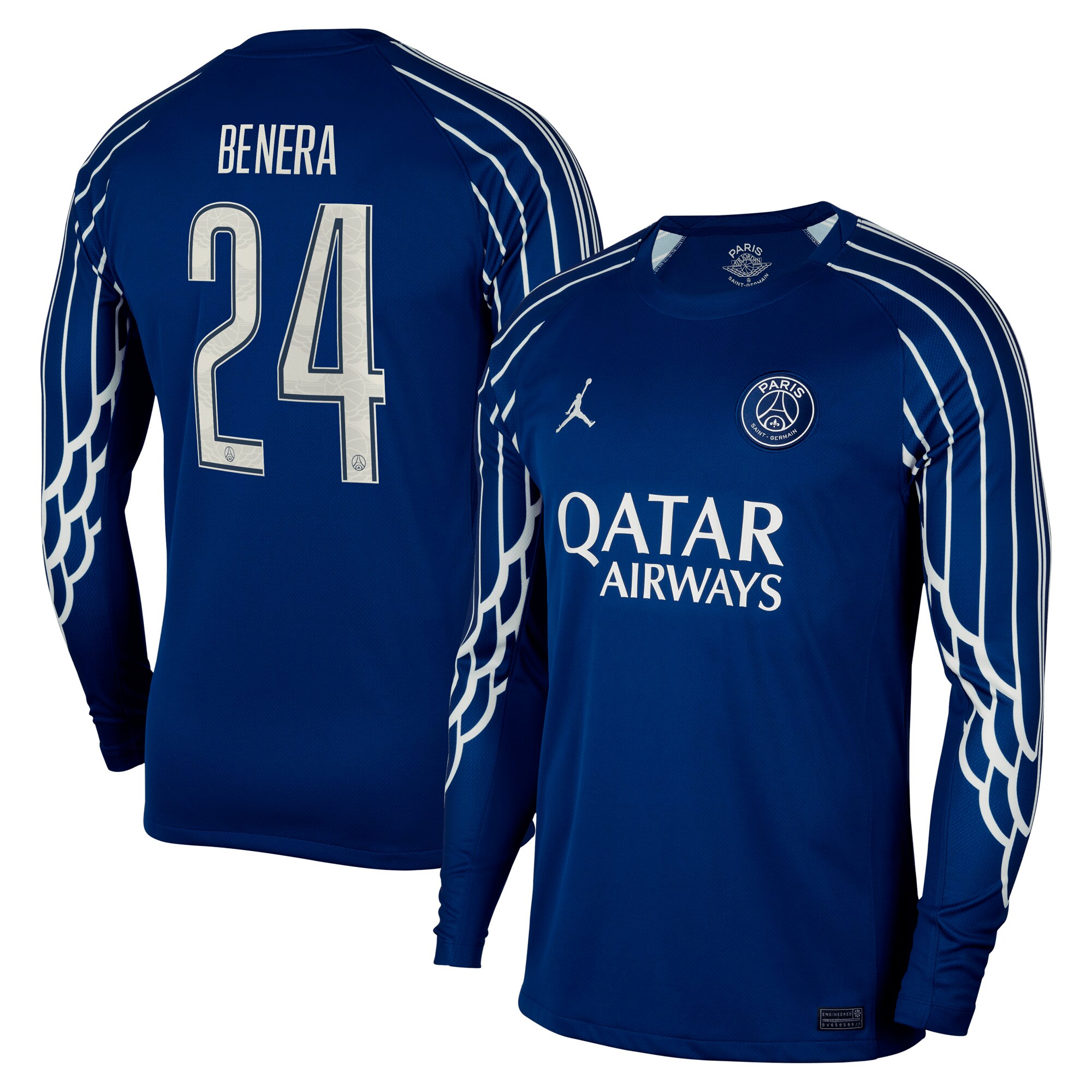 psg jordan fourth stadium shirt 2024-25 – long sleeve with benera 24 printing Kits Collection | Shop PSG Gear
