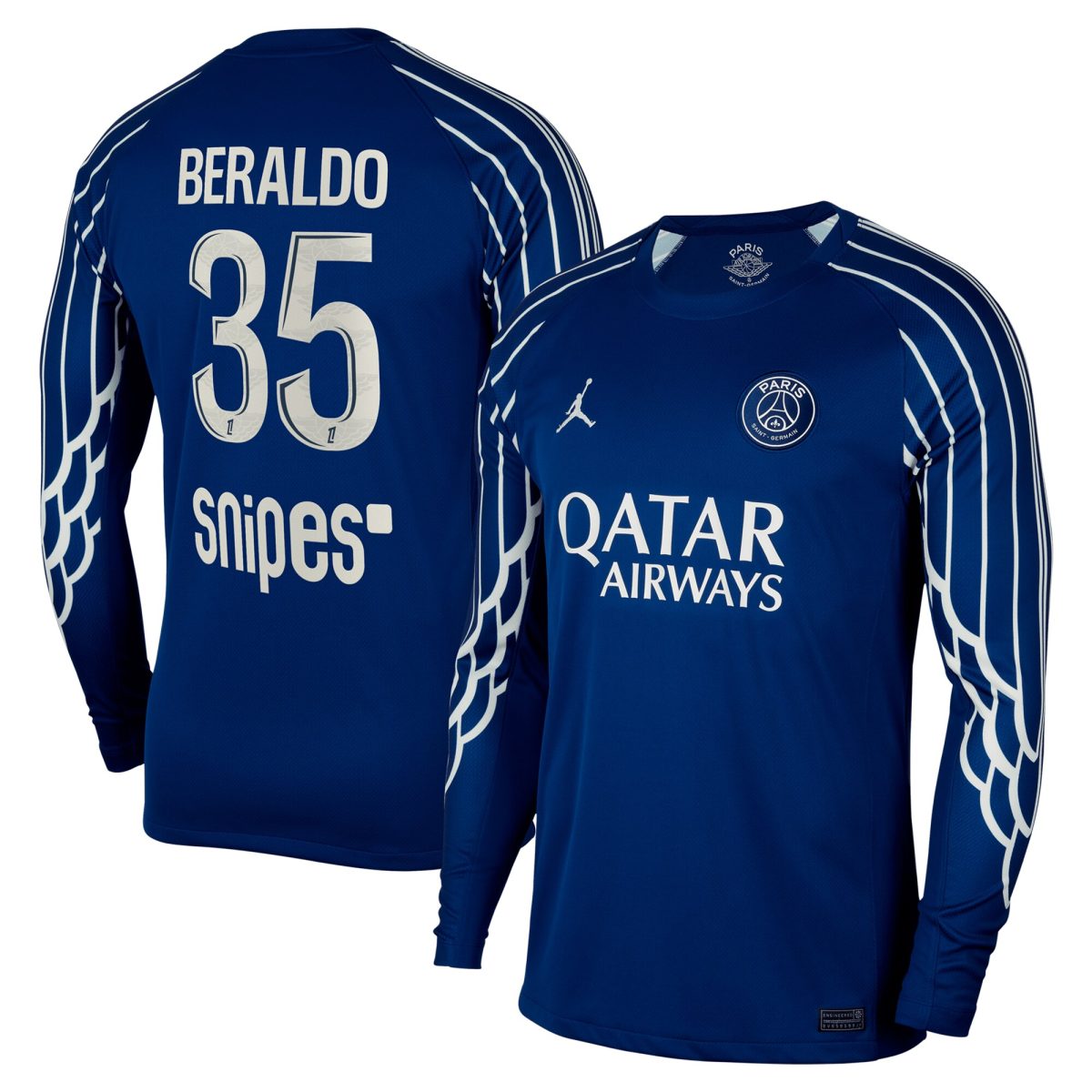 psg jordan fourth stadium shirt 2024-25 – long sleeve with beraldo 35 printing Kits Collection | Shop PSG Gear