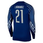 psg jordan fourth stadium shirt 2024-25 – long sleeve with cup printing l.hernandez 21 Kits Collection | Shop PSG Gear