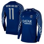 psg jordan fourth stadium shirt 2024-25 – long sleeve with martens-van leer 11 printing Kits Collection | Shop PSG Gear