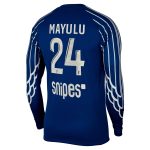 psg jordan fourth stadium shirt 2024-25 – long sleeve with mayulu 24 printing Kits Collection | Shop PSG Gear