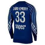 psg jordan fourth stadium shirt 2024-25 – long sleeve with zaire-emery 33 printing Kits Collection | Shop PSG Gear