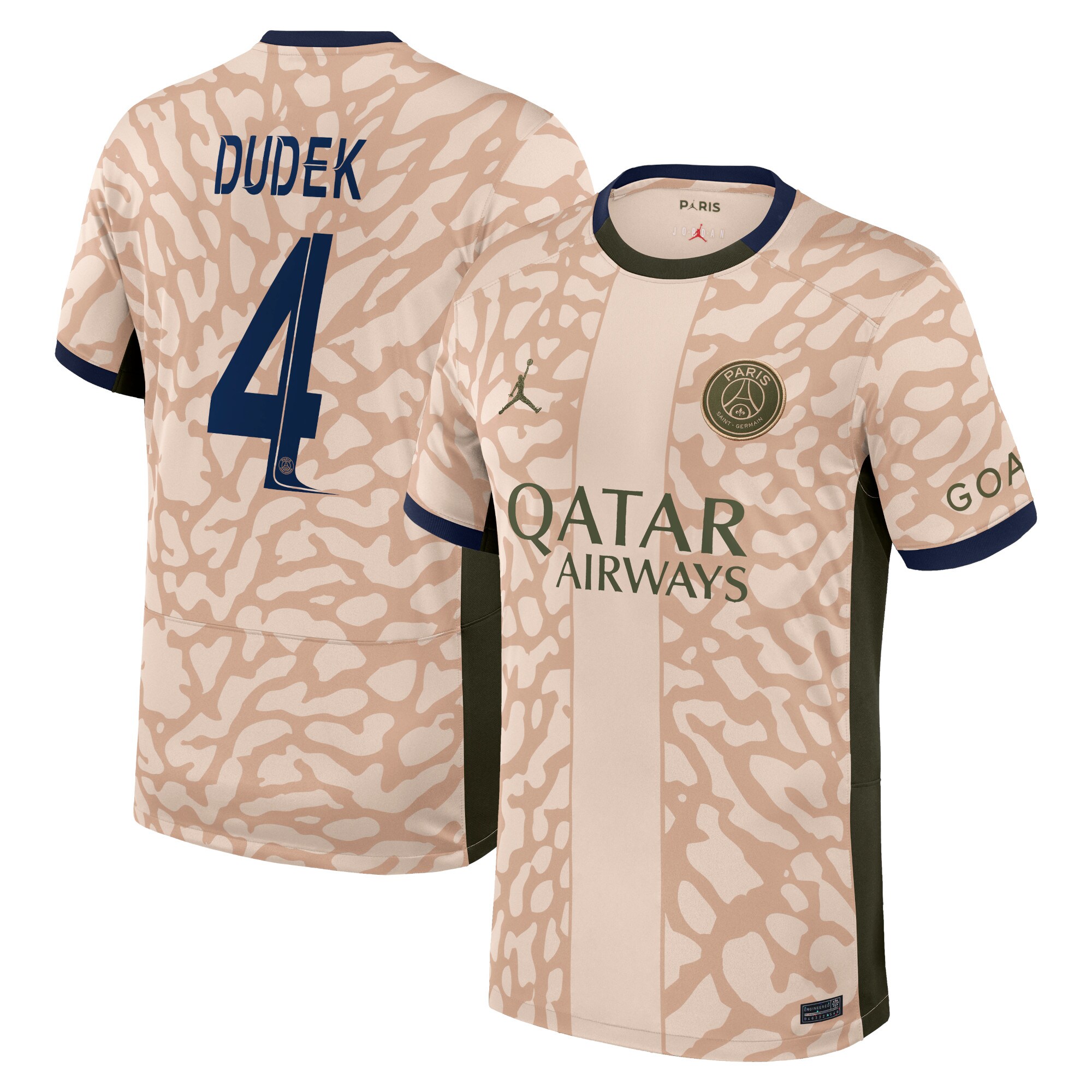 psg jordan fourth stadium shirt 2324 with dudek 4 printing Kits Collection | Shop PSG Gear