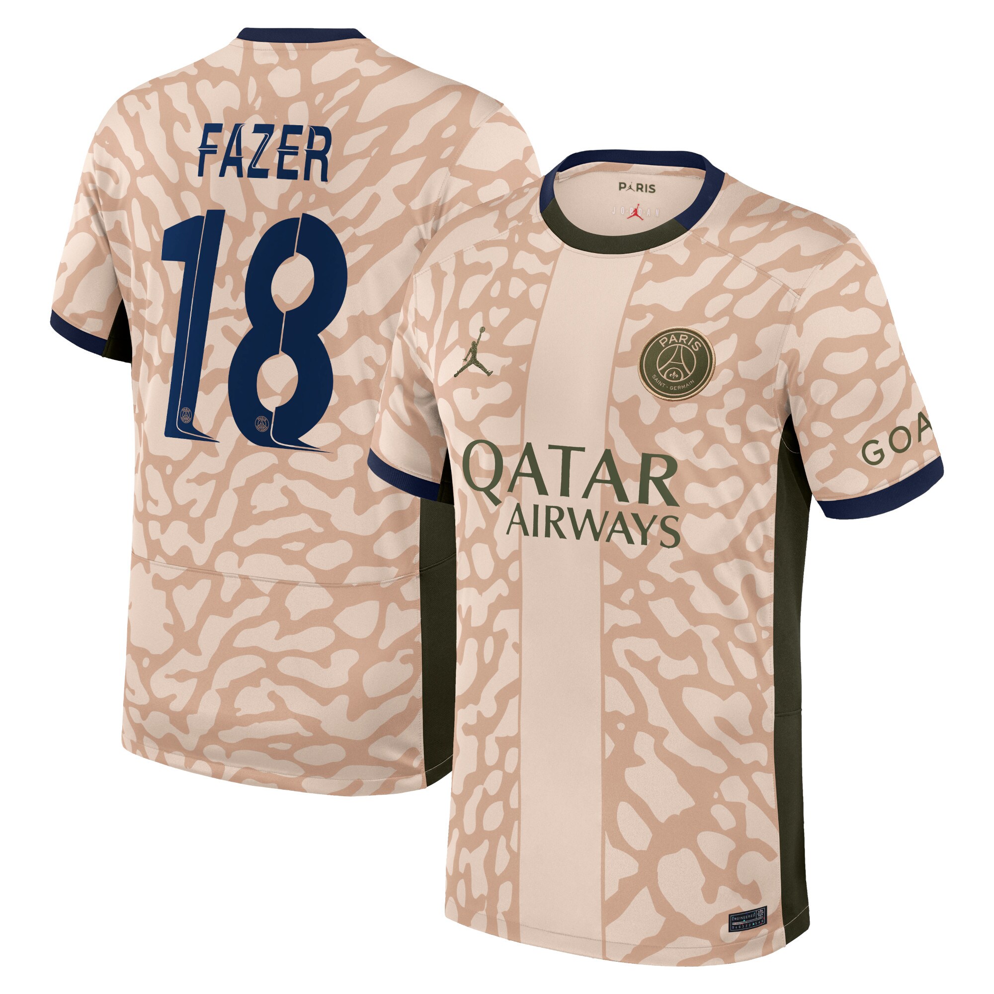 psg jordan fourth stadium shirt 2324 with fazer 18 printing Kits Collection | Shop PSG Gear