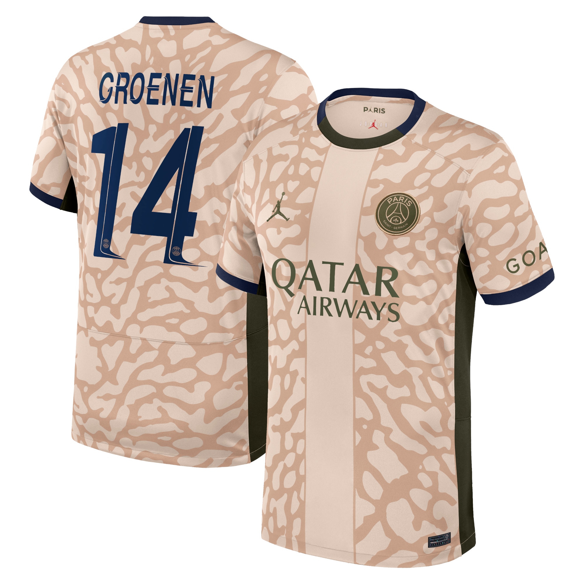 psg jordan fourth stadium shirt 2324 with groenen 14 printing Kits Collection | Shop PSG Gear