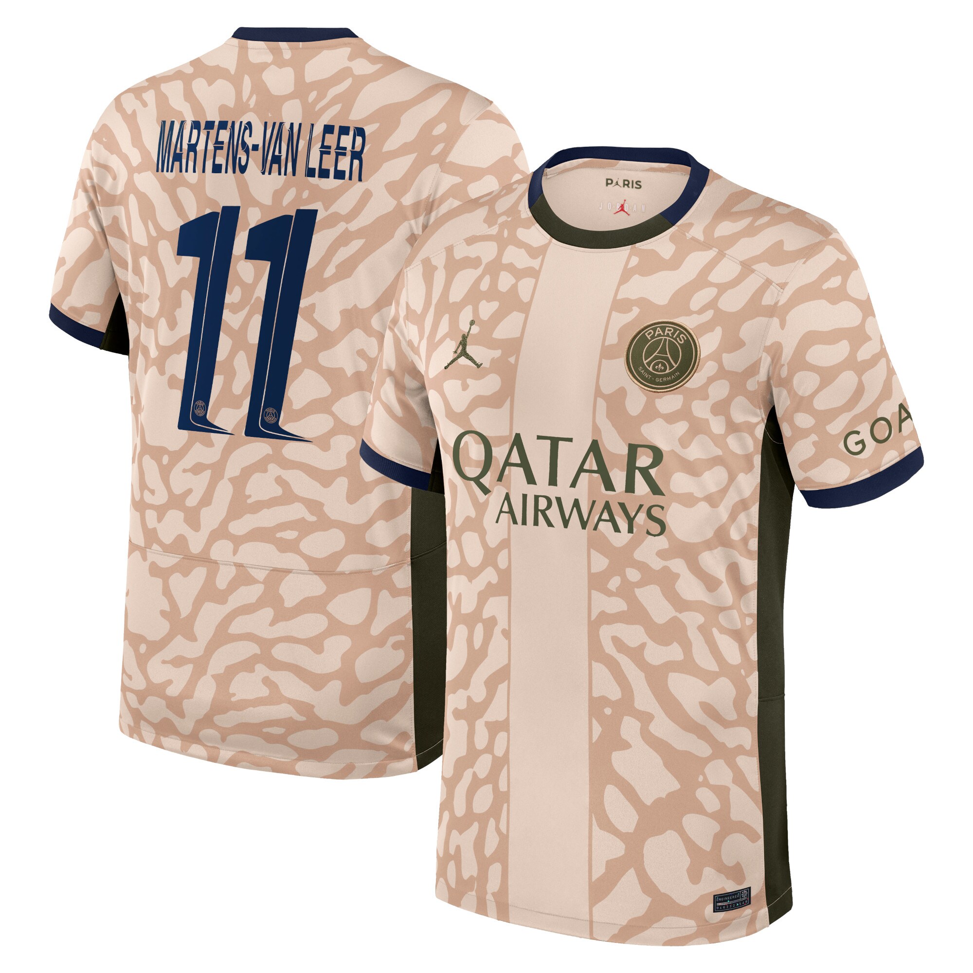 psg jordan fourth stadium shirt 2324 with martens-van leer 11 printing Kits Collection | Shop PSG Gear