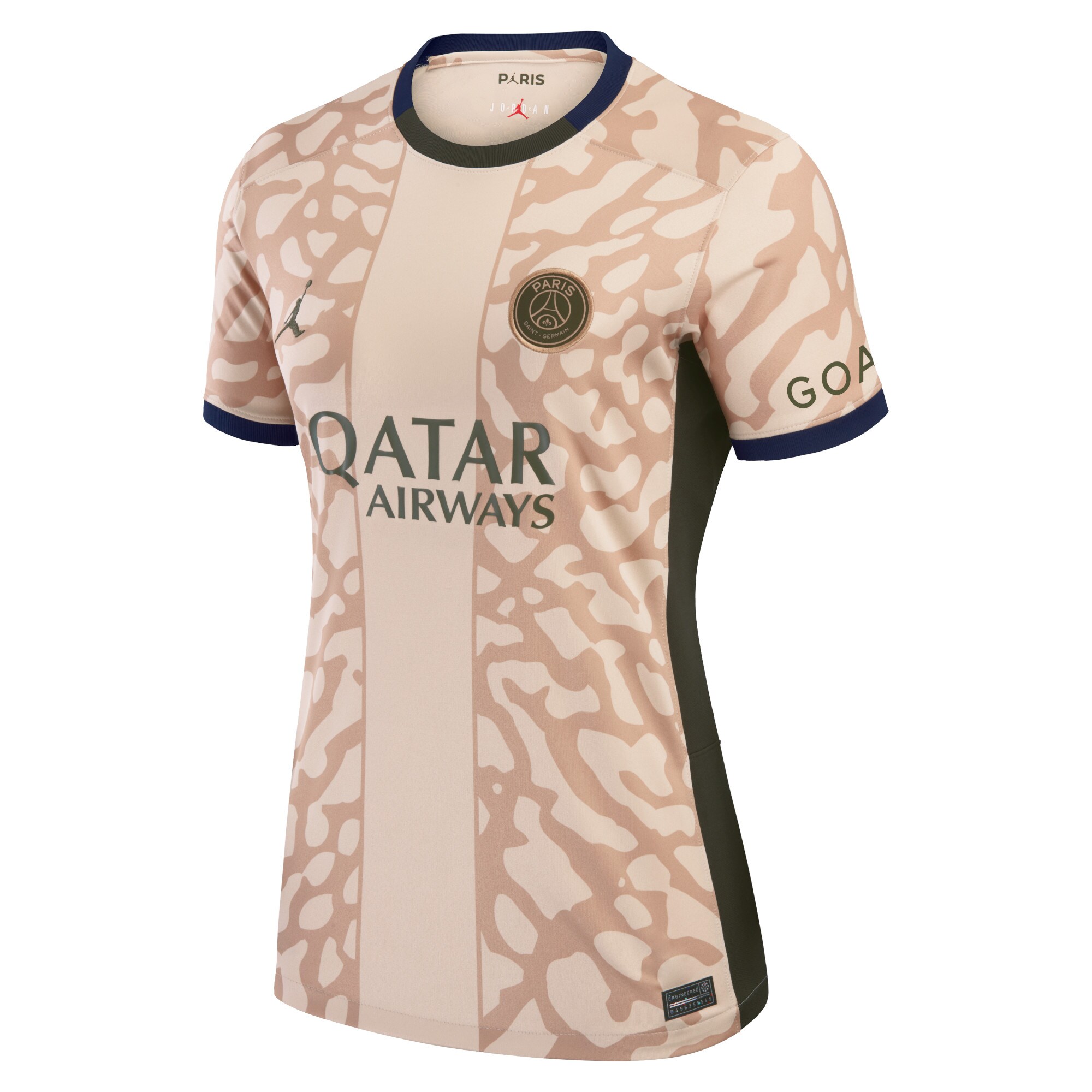 psg jordan fourth stadium shirt 2324 – womens with dudek 4 printing Kits Collection | Shop PSG Gear