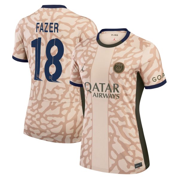 psg jordan fourth stadium shirt 2324 – womens with fazer 18 printing Kits Collection | Shop PSG Gear