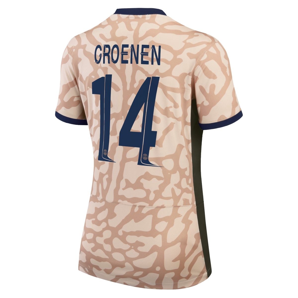 psg jordan fourth stadium shirt 2324 – womens with groenen 14 printing Kits Collection | Shop PSG Gear