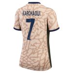 psg jordan fourth stadium shirt 2324 – womens with karchaoui 7 printing Kits Collection | Shop PSG Gear