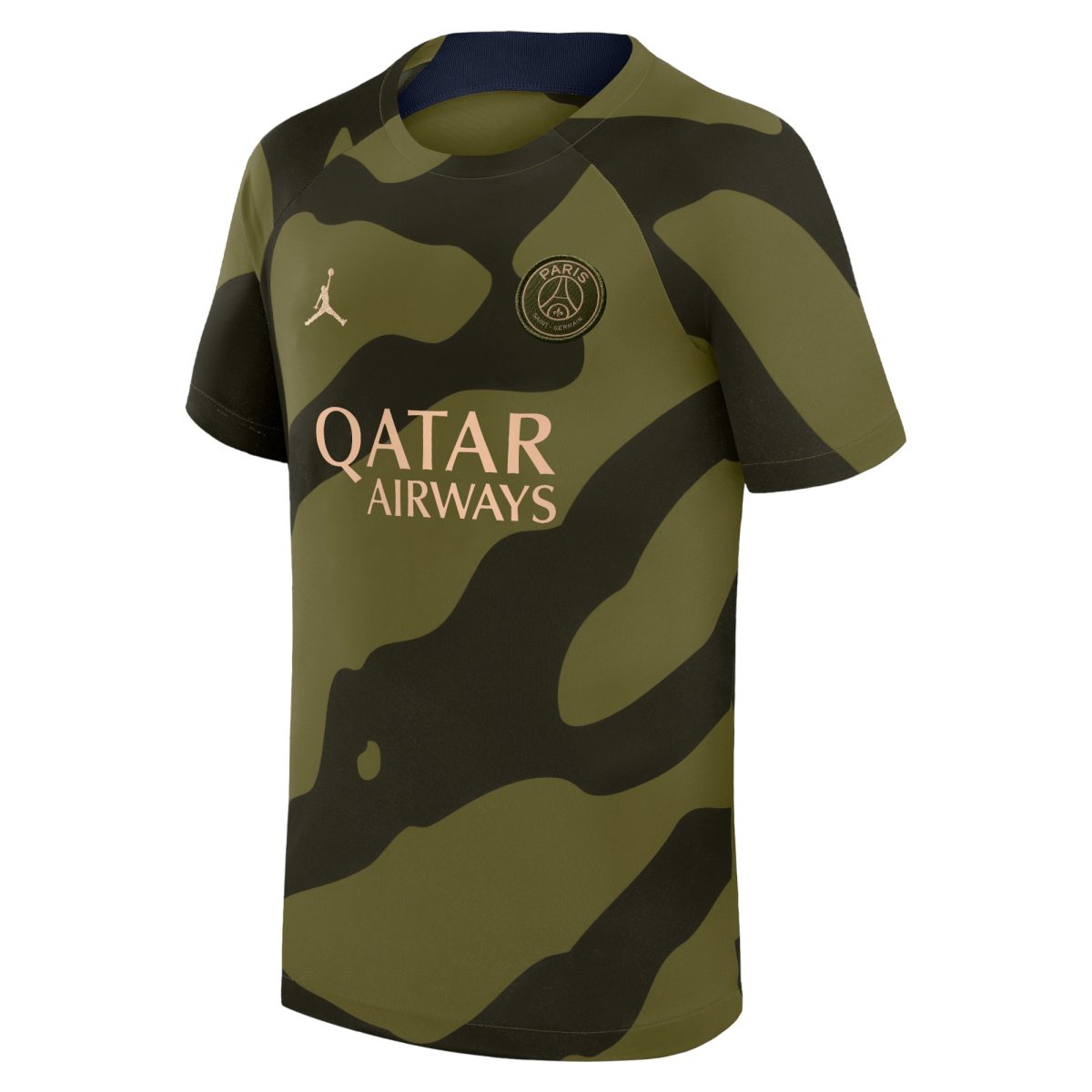psg jordan pre match top – green – kids Kits Collection | Shop PSG Gear
