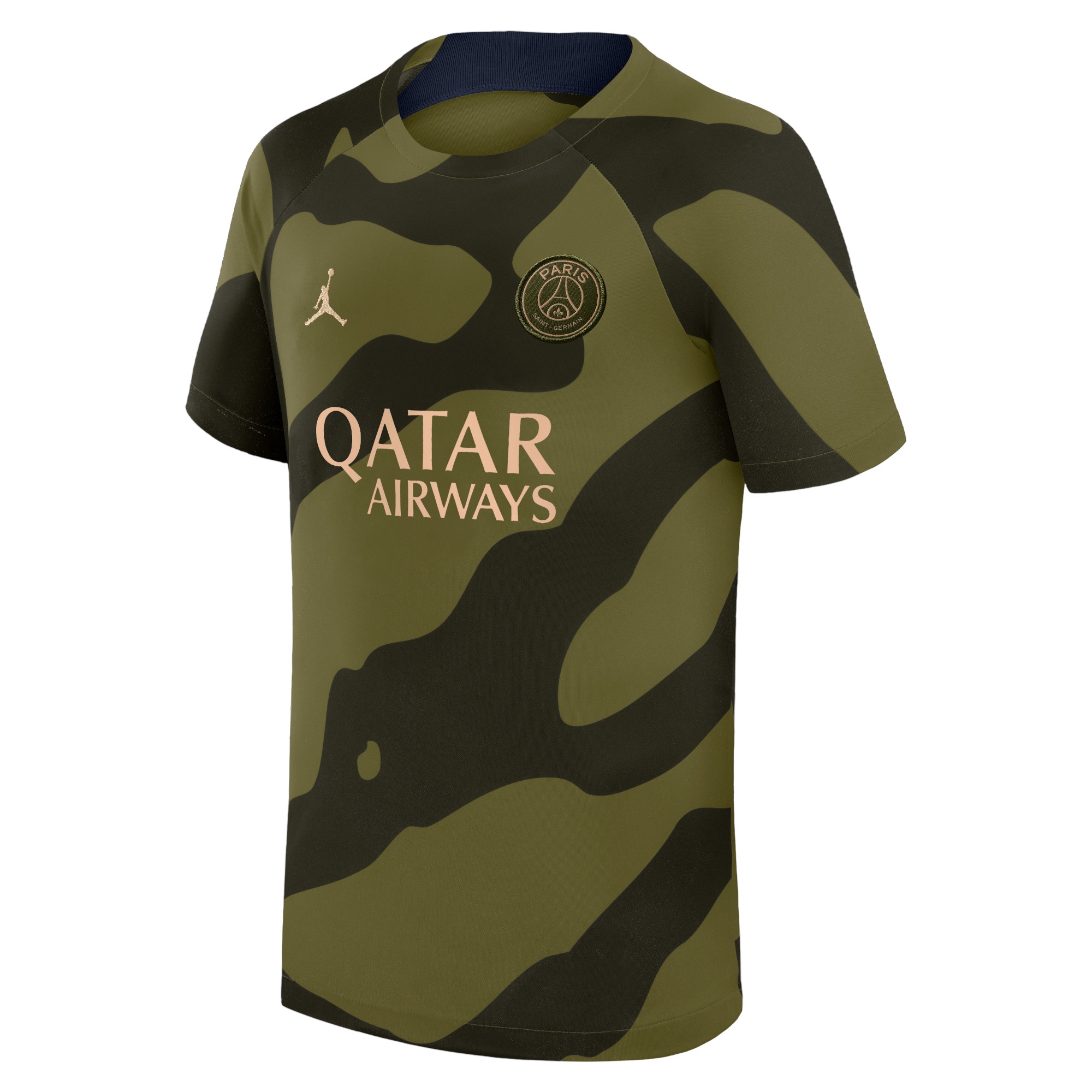 psg jordan pre match top – green – kids Kits Collection | Shop PSG Gear