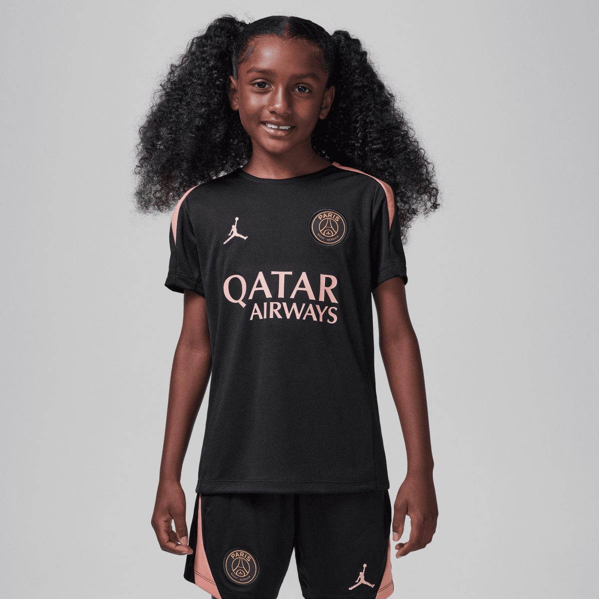 psg jordan strike training top – black – kids Kits Collection | Shop PSG Gear