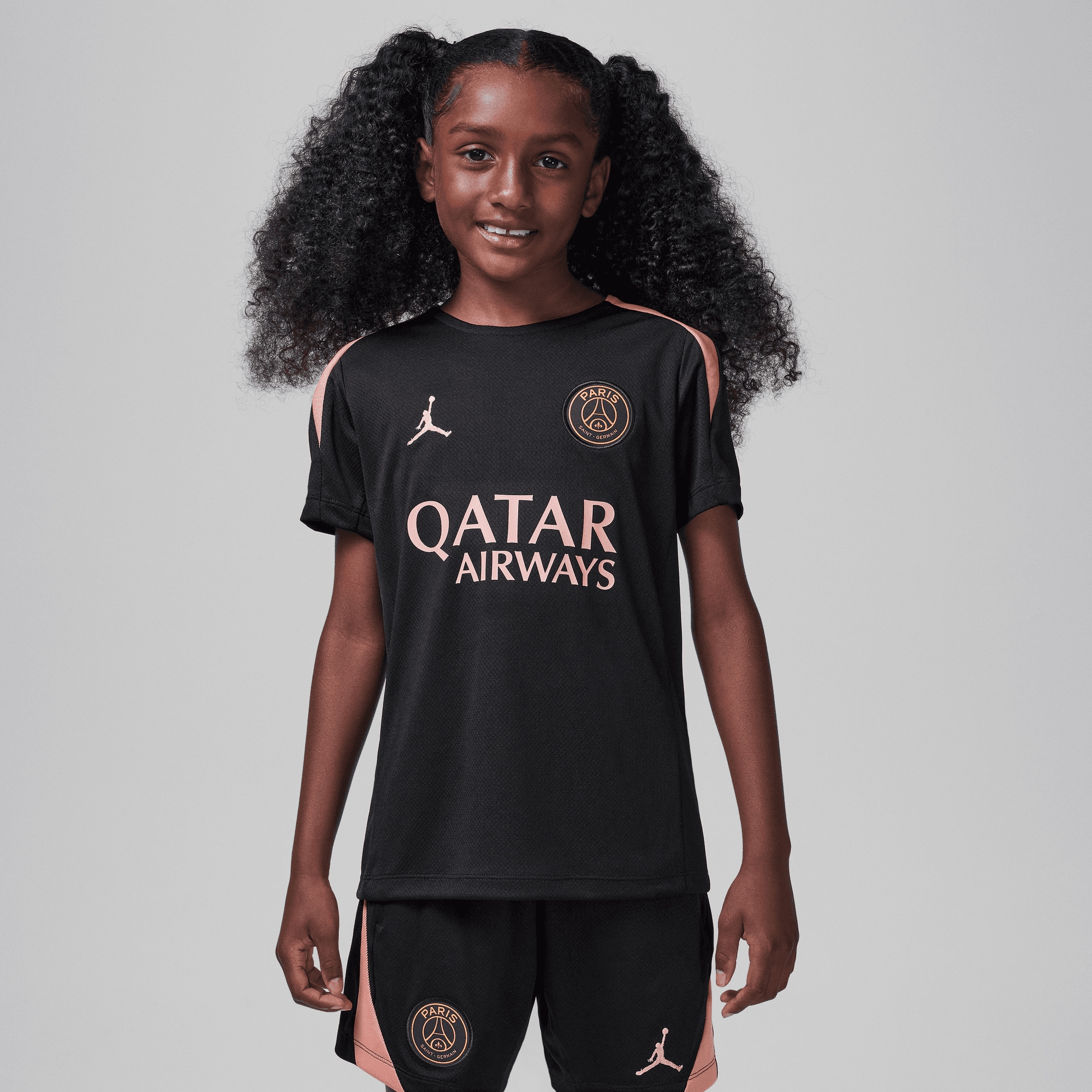 psg jordan strike training top – black – kids Kits Collection | Shop PSG Gear