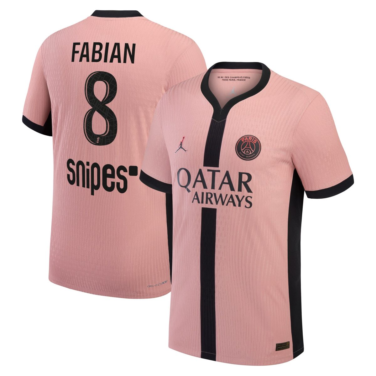 psg jordan third dri-fit adv match shirt 2024-25 with fabian 8 printing Kits Collection | Shop PSG Gear