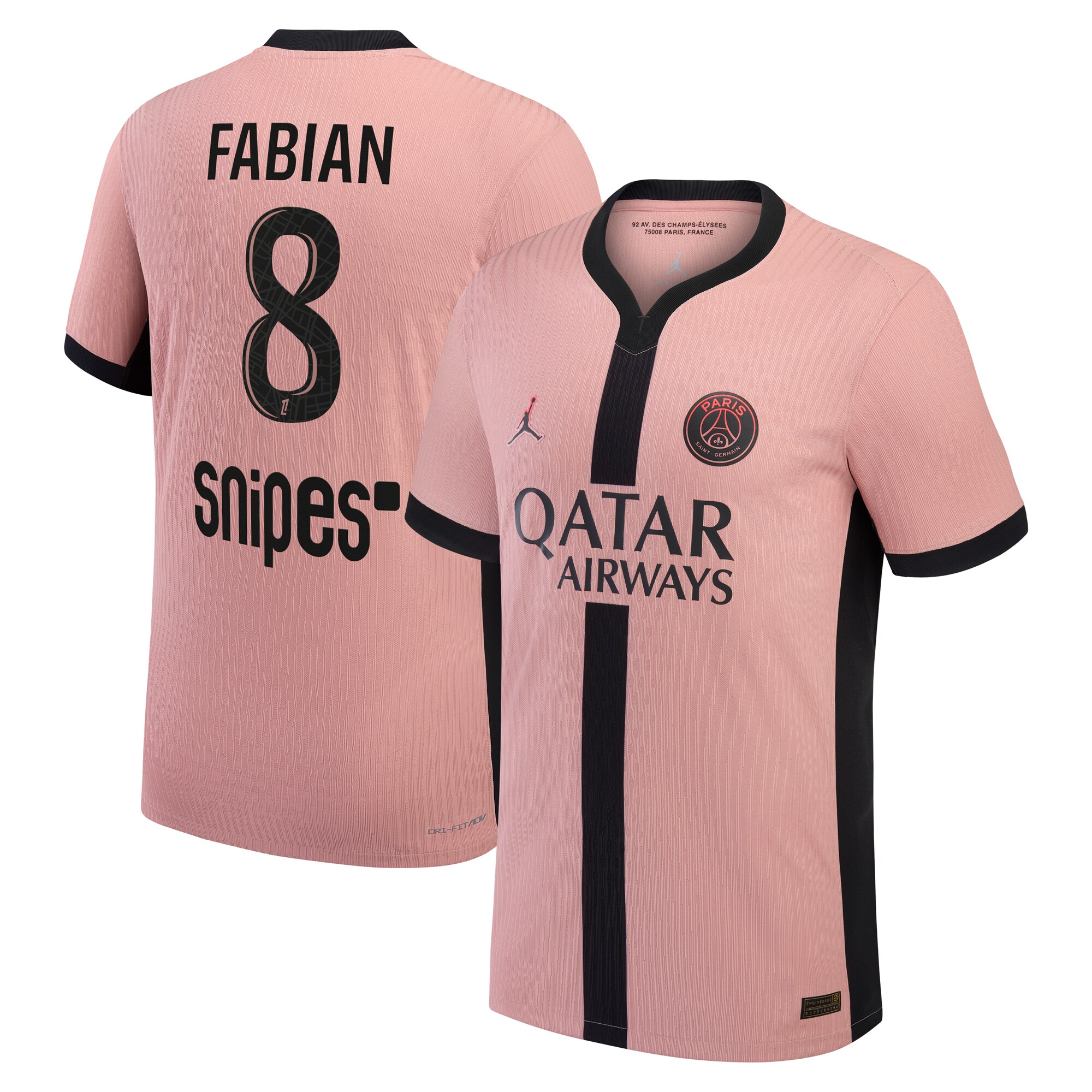 psg jordan third dri-fit adv match shirt 2024-25 with fabian 8 printing Kits Collection | Shop PSG Gear