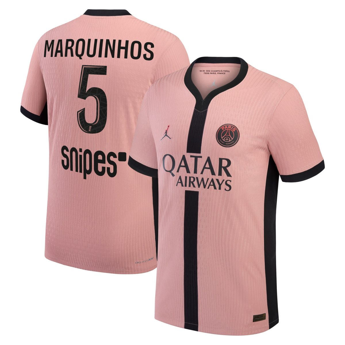 psg jordan third dri-fit adv match shirt 2024-25 with marquinhos 5 printing Kits Collection | Shop PSG Gear