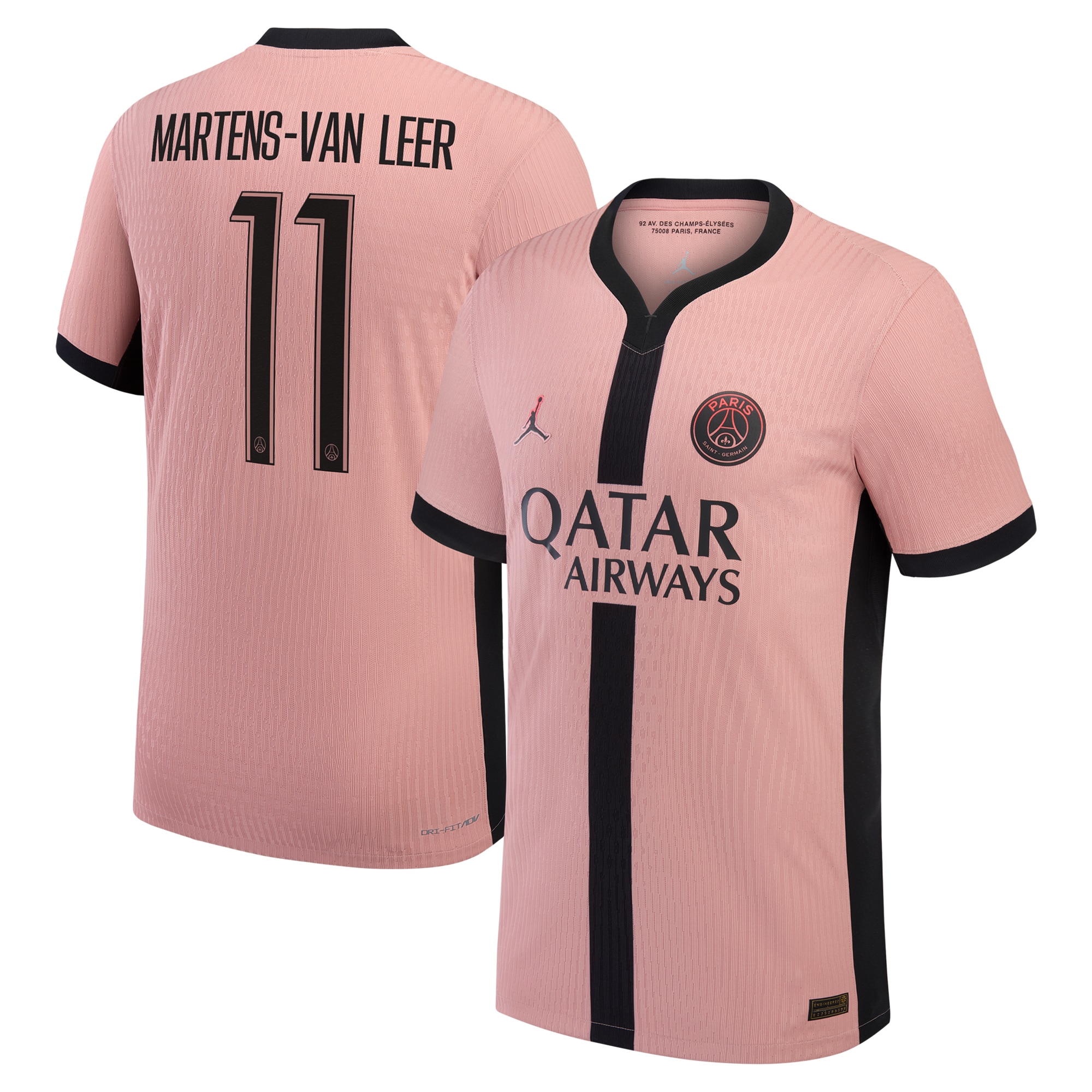 psg jordan third dri-fit adv match shirt 2024-25 with martens-van leer 11 printing Kits Collection | Shop PSG Gear