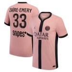 psg jordan third dri-fit adv match shirt 2024-25 with zaire-emery 33 printing Kits Collection | Shop PSG Gear