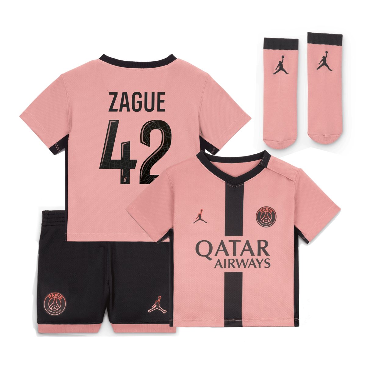 psg jordan third stadium mini kit 2024-25 – infants with zague 42 printing Kits Collection | Shop PSG Gear