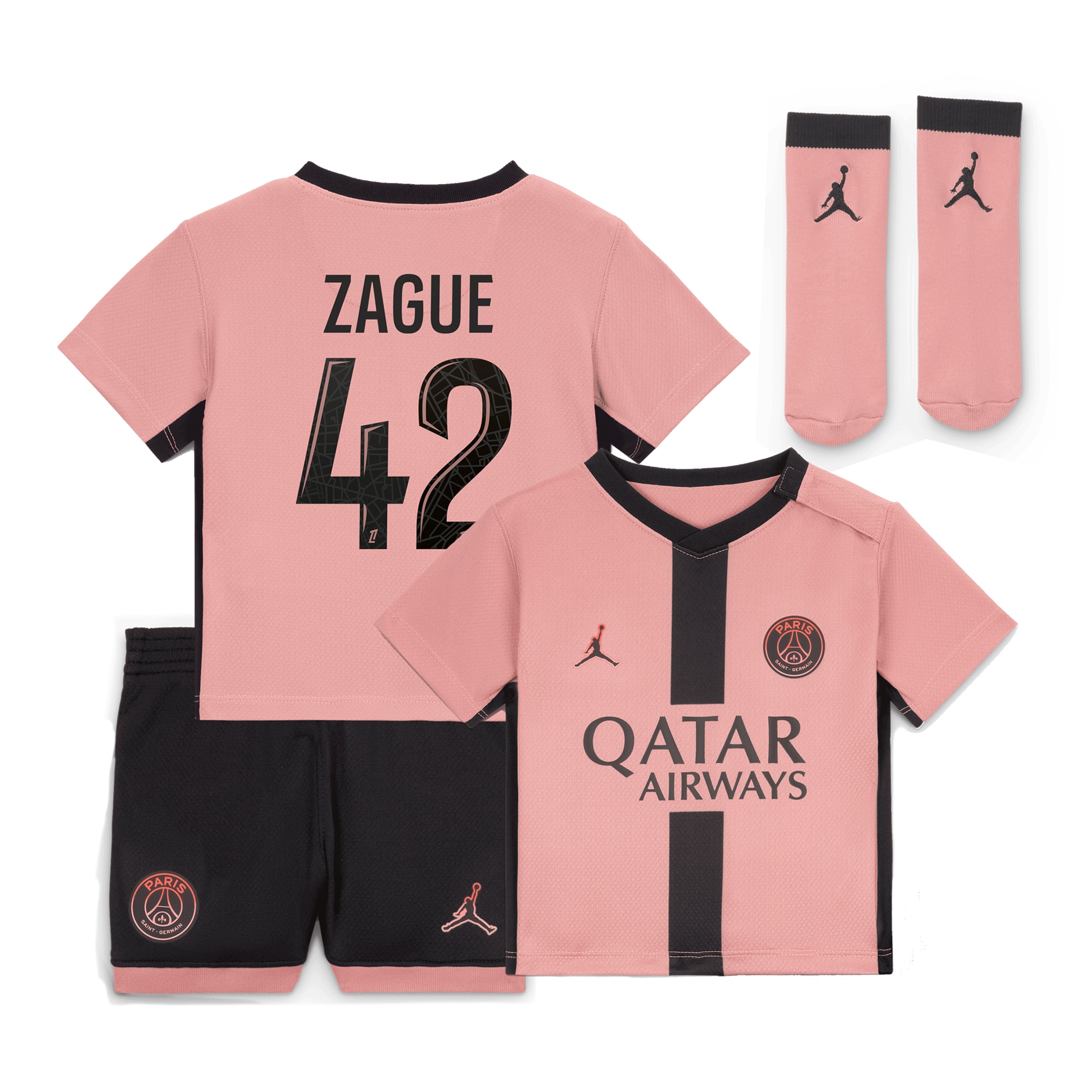 psg jordan third stadium mini kit 2024-25 – infants with zague 42 printing Kits Collection | Shop PSG Gear
