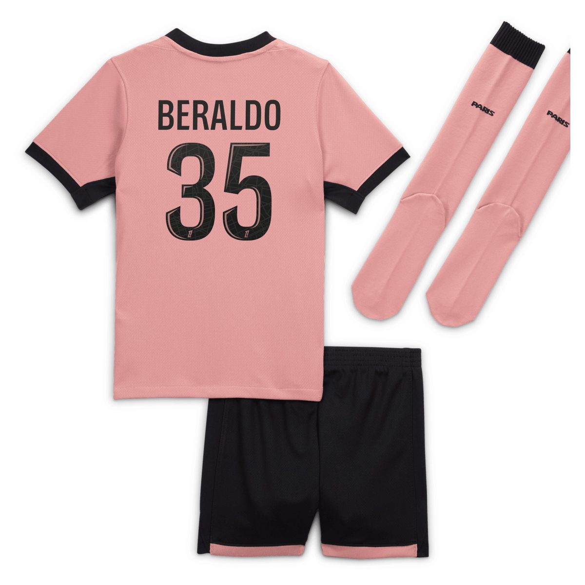 psg jordan third stadium mini kit 2024-25 – little kids with beraldo 35 printing Kits Collection | Shop PSG Gear