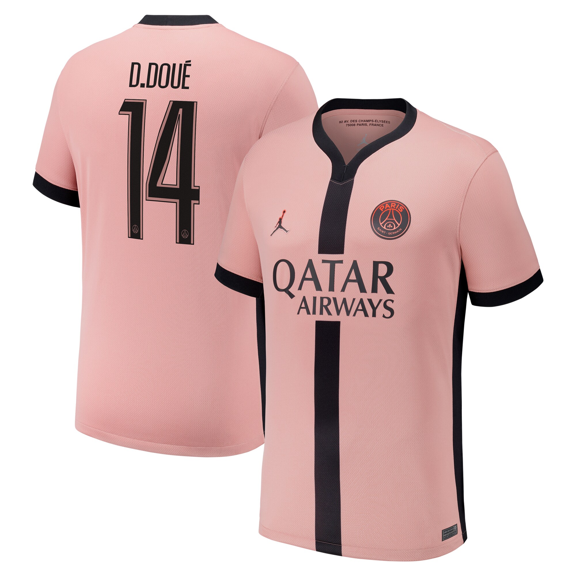 psg jordan third stadium shirt 2024-25 – kids with cup printing d.doue 14 Kits Collection | Shop PSG Gear