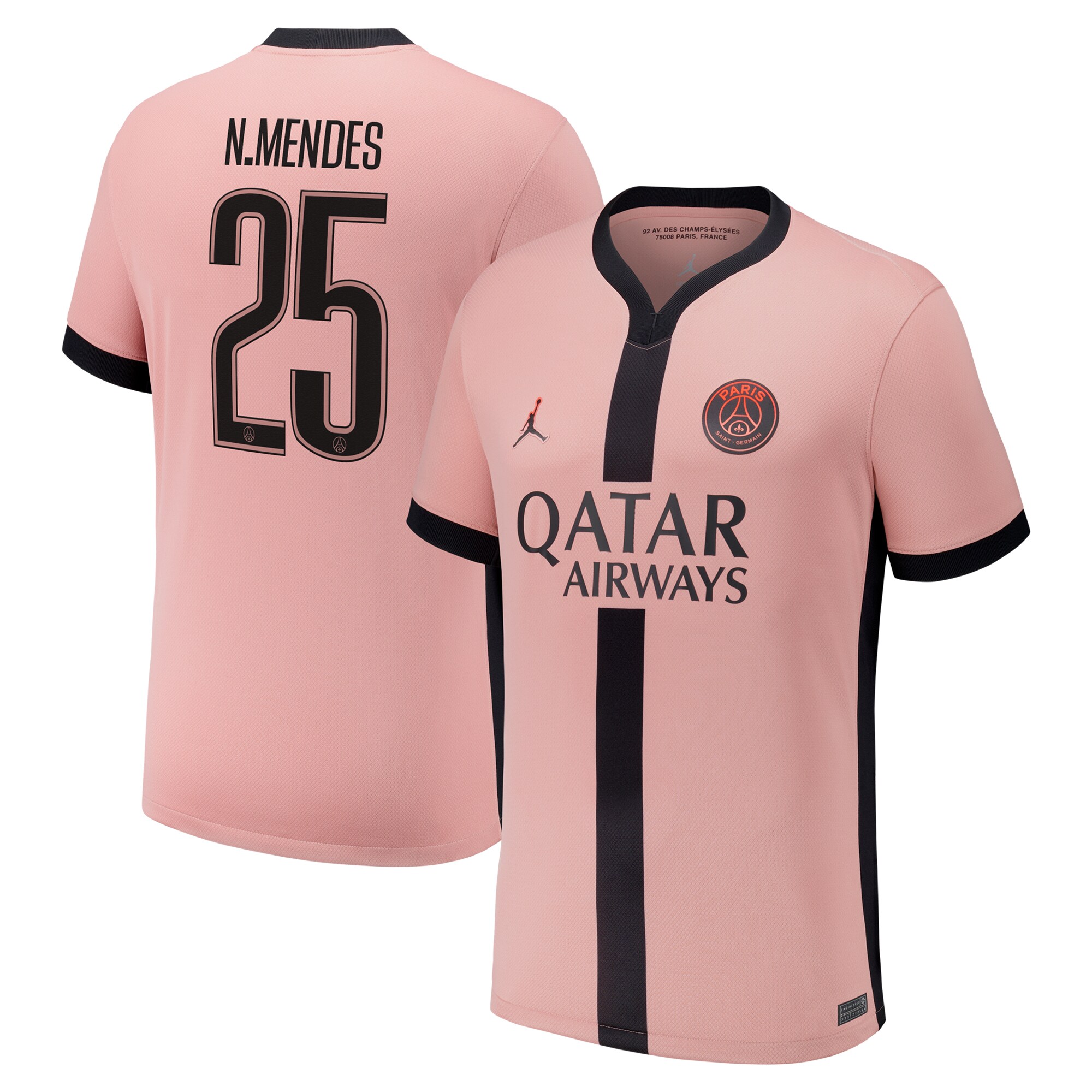 psg jordan third stadium shirt 2024-25 – kids with cup printing n.mendes 25 Kits Collection | Shop PSG Gear