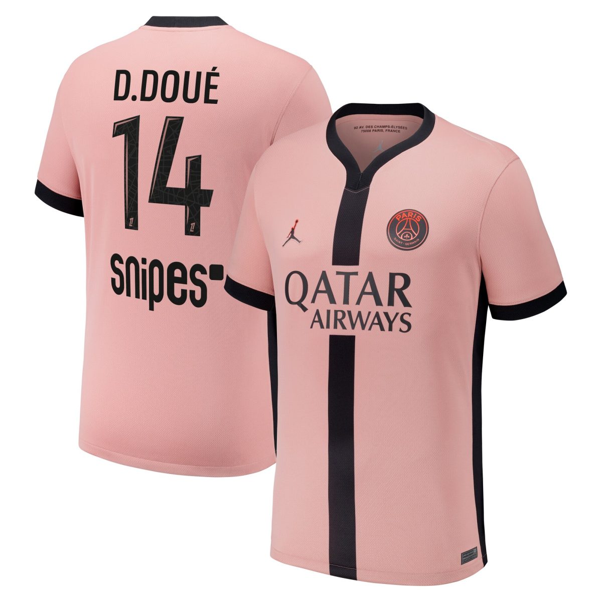psg jordan third stadium shirt 2024-25 – kids with d.doue 14 printing Kits Collection | Shop PSG Gear