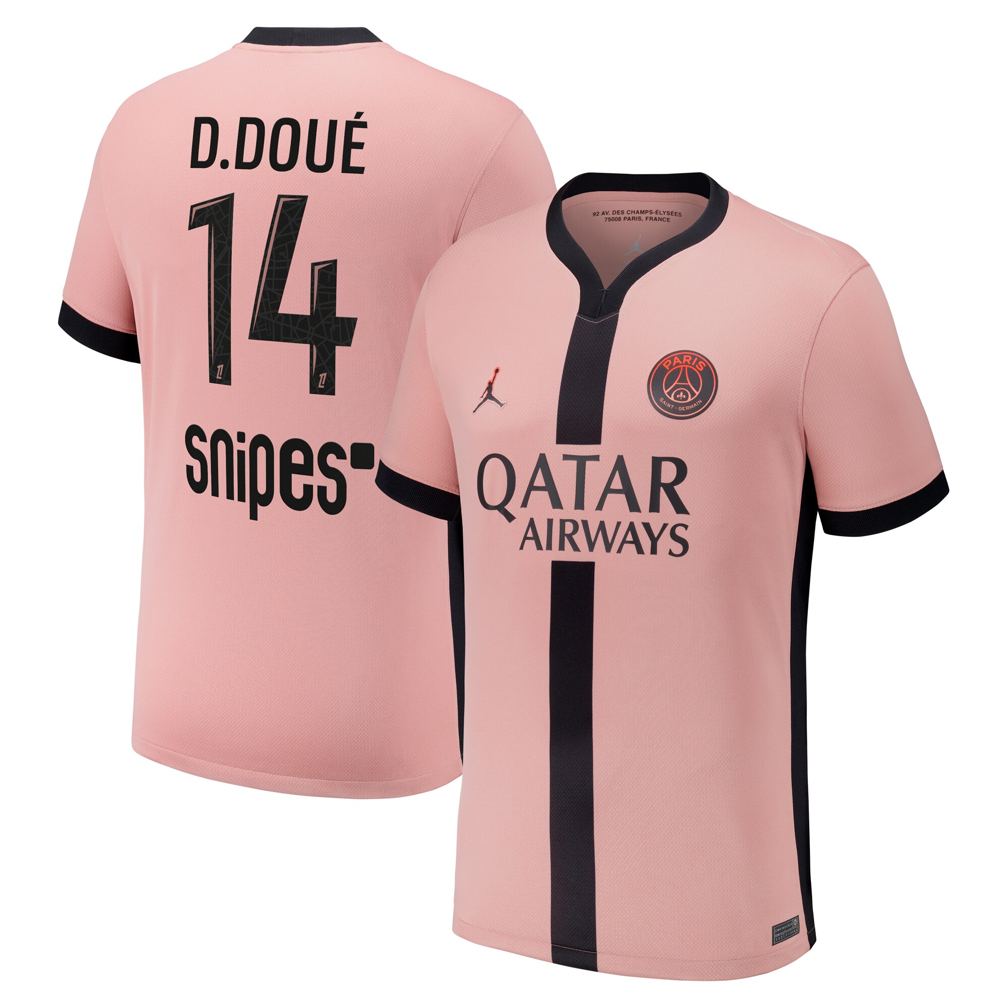 psg jordan third stadium shirt 2024-25 – kids with d.doue 14 printing Kits Collection | Shop PSG Gear