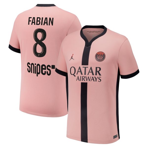 psg jordan third stadium shirt 2024-25 – kids with fabian 8 printing Kits Collection | Shop PSG Gear