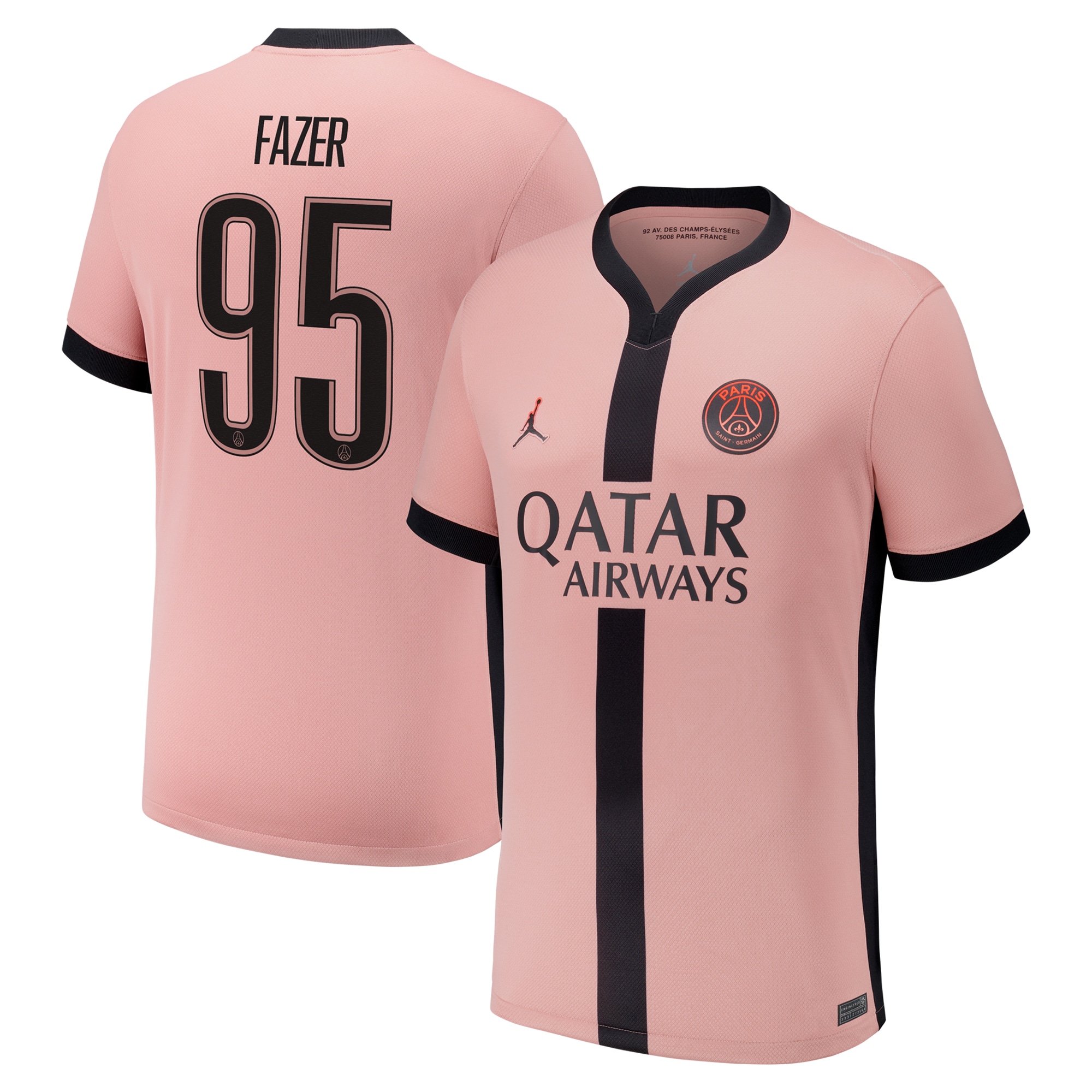 psg jordan third stadium shirt 2024-25 – kids with fazer 95 printing Kits Collection | Shop PSG Gear